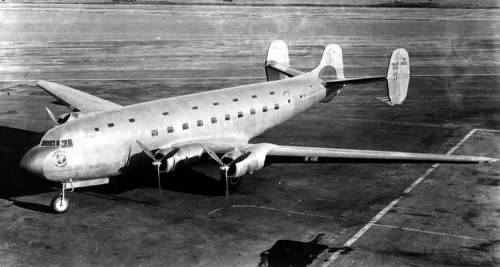 Douglas.DC-4E.ramp