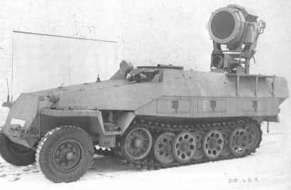 PROIECTOR INFRAROSU 200 MM PE SEMISENILATA Sd.Kfz. 251-20