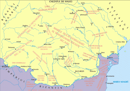 Voievodate si Cnezate Romanesti Nord Dunarene in secolele X-XIII