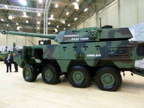 Otokar-Arma 8x8 with cockreil 105mm turrent