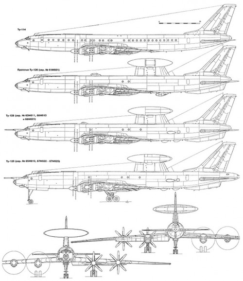 SCHITA TU-114 SI TU-126