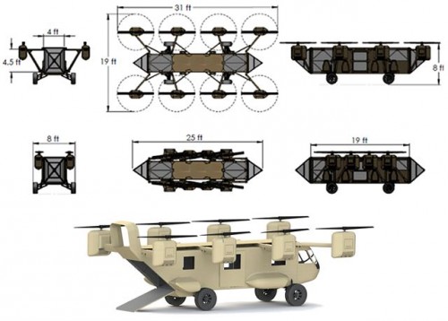 AT_Black_Knight_Transformer_roadable_vertical_take-off_landing_VTOL_aircraft_United_States_line_drawing_blueprint_001