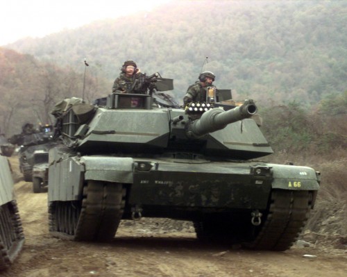 M1A1_Twin_Bridges_training_area_2C_Republic_of_Korea_1-23_Infantry