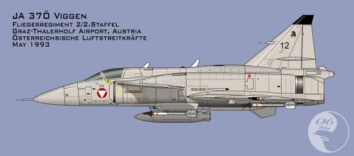 IPOTETIC JAS-37 VIGGEN AUSTRIAC