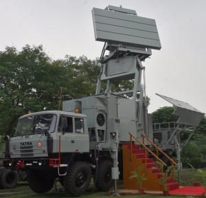 Three-dimensional central acquisition radar "Rohini" is on display at function in Ghaziabad