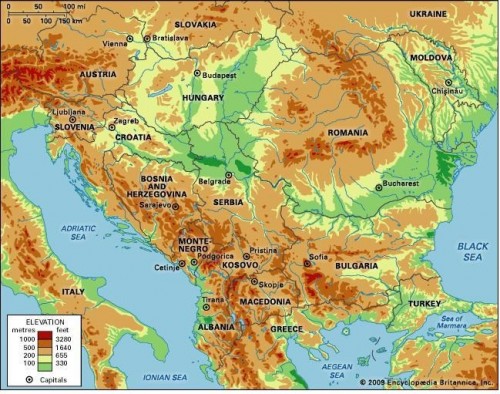 Relieful Peninsulei Balcanice