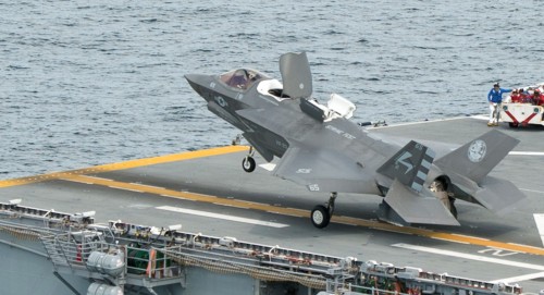 F-35B STO 15 Aug 2013 USS Wasp DT-II