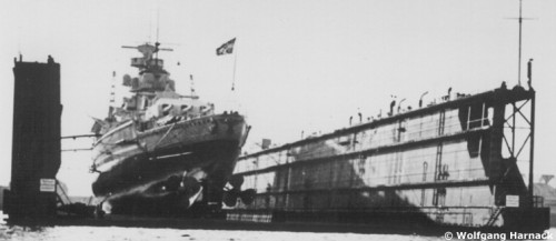 Admiral Graf Spee during fitting-out.