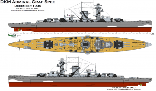 Graf Spee - schita