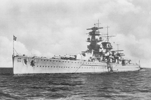 Graf Spee - vedere din prova babord