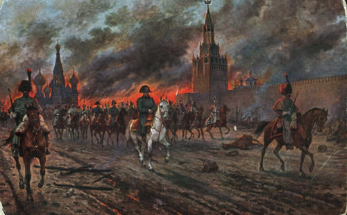 moscova in flacari 1812
