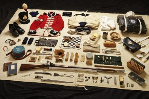 The-kit-for-the-Battle-of-Waterlo-in-1815.