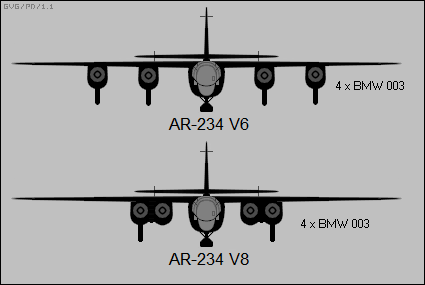 primul bombardier cu motoare cu reactie Arado Ar-234